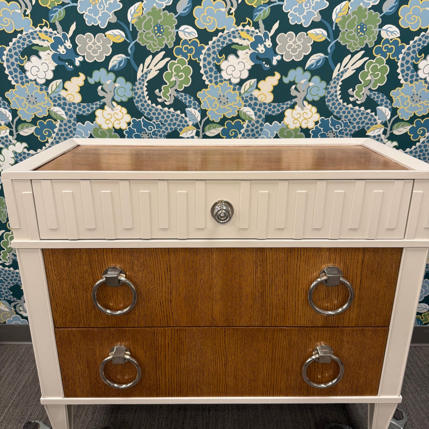 Global Views Transitional Modern 3-Drawer Chest