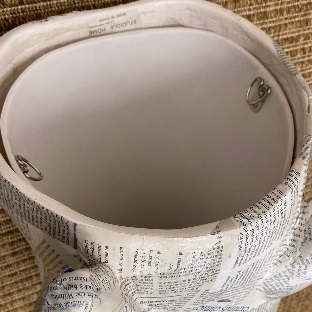 Newsprint Horsehead Planter