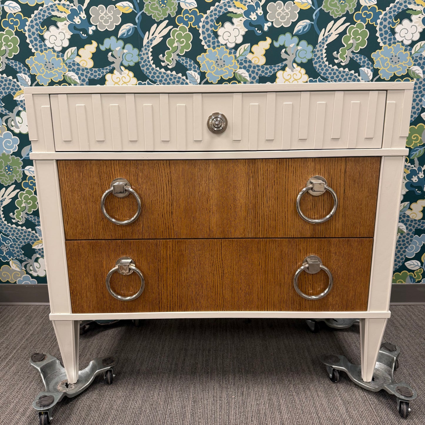 Global Views Transitional Modern 3-Drawer Chest