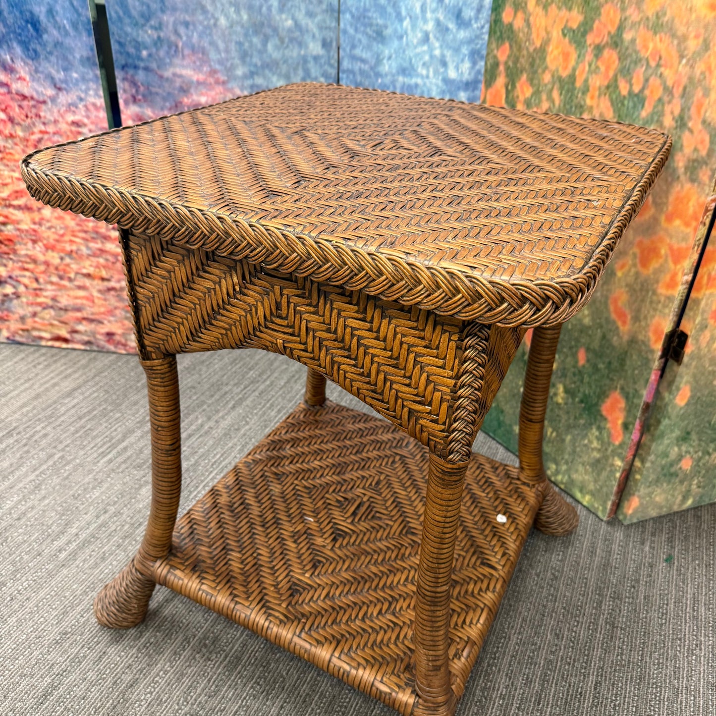 Rattan Patio Side Table