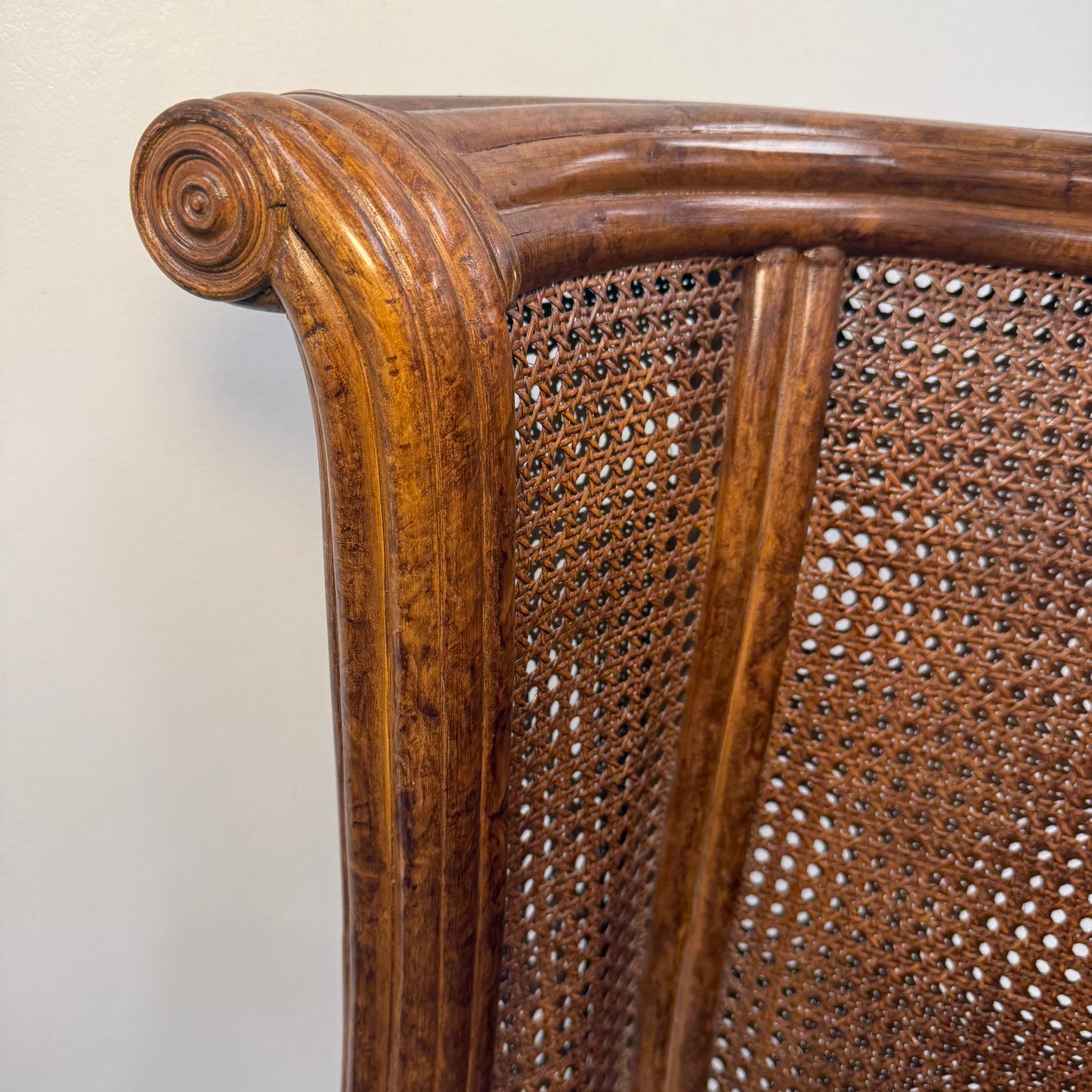 Vintage Venture Excursion Double Cane Wingback Chair