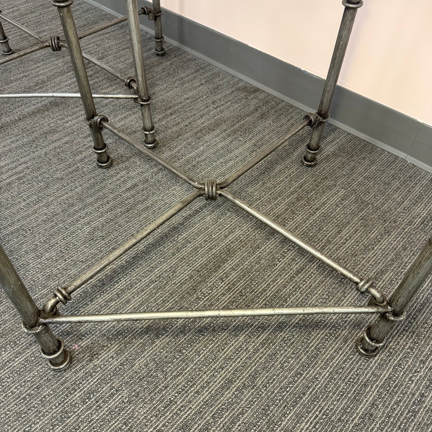 Pair of Metal Counter Stools