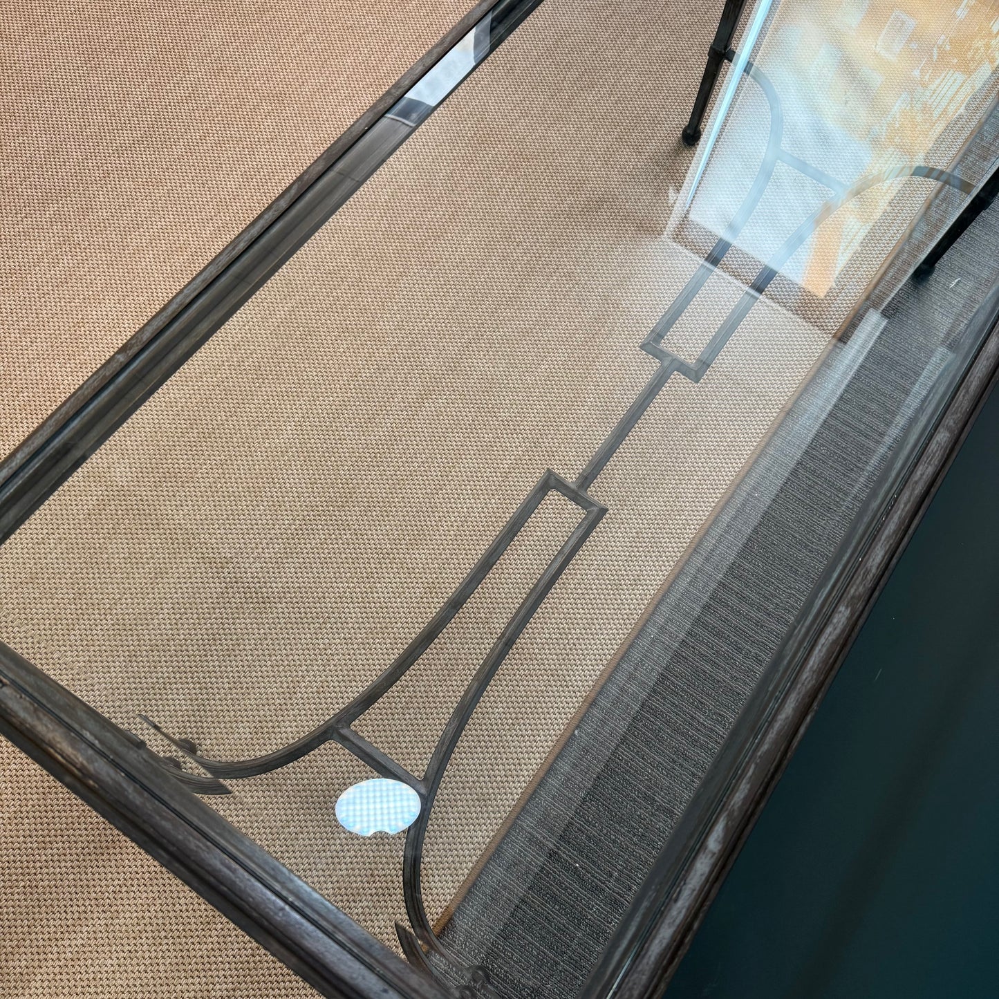 Iron + Glass Console Table