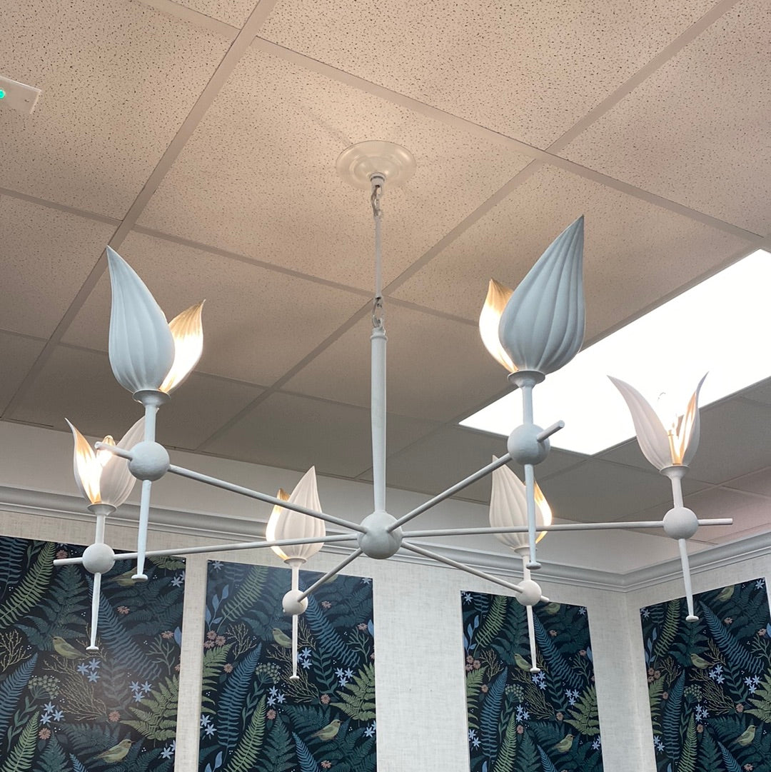 Currey and Company Peace Lily Chandelier