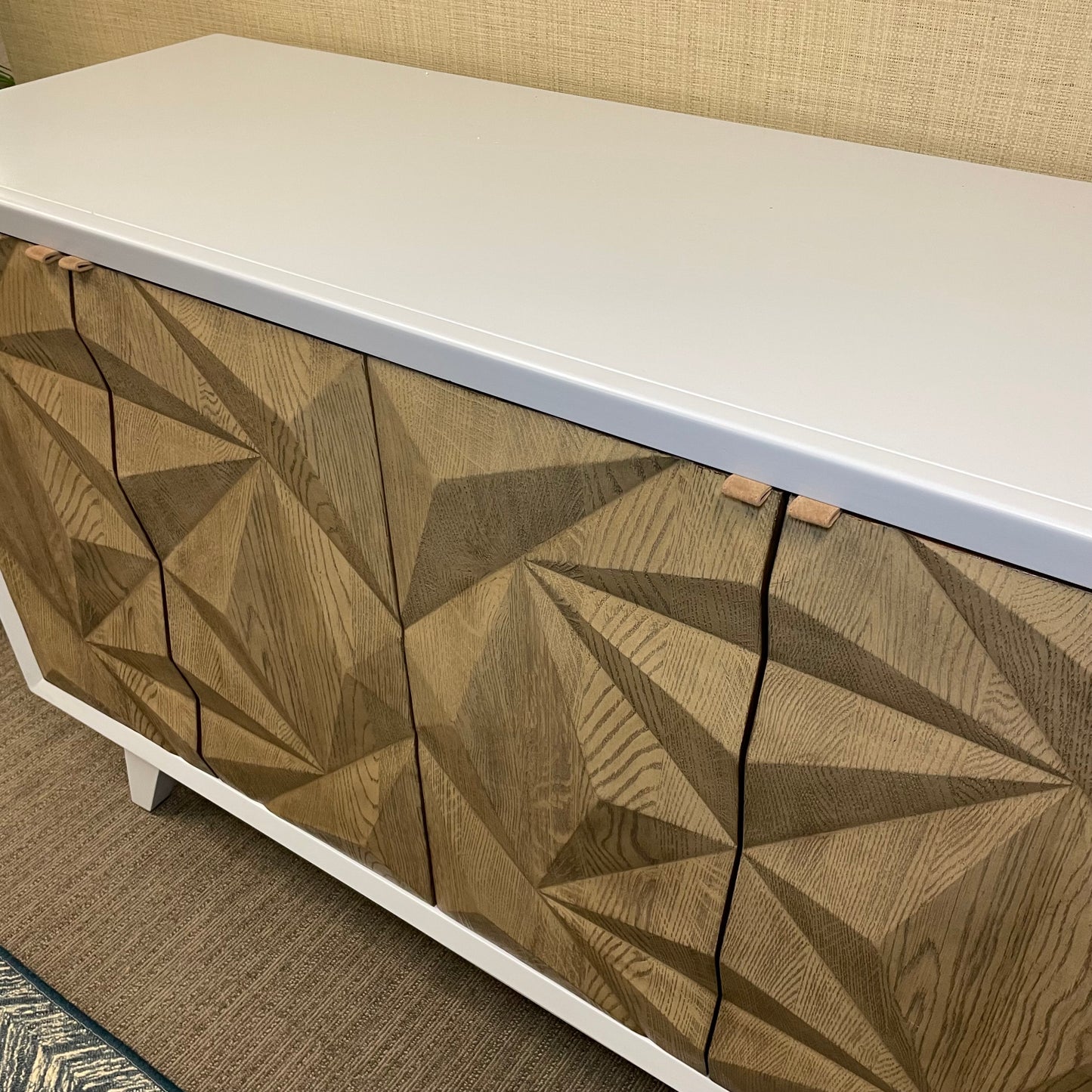 Wood/Enamel Lacquered Credenza