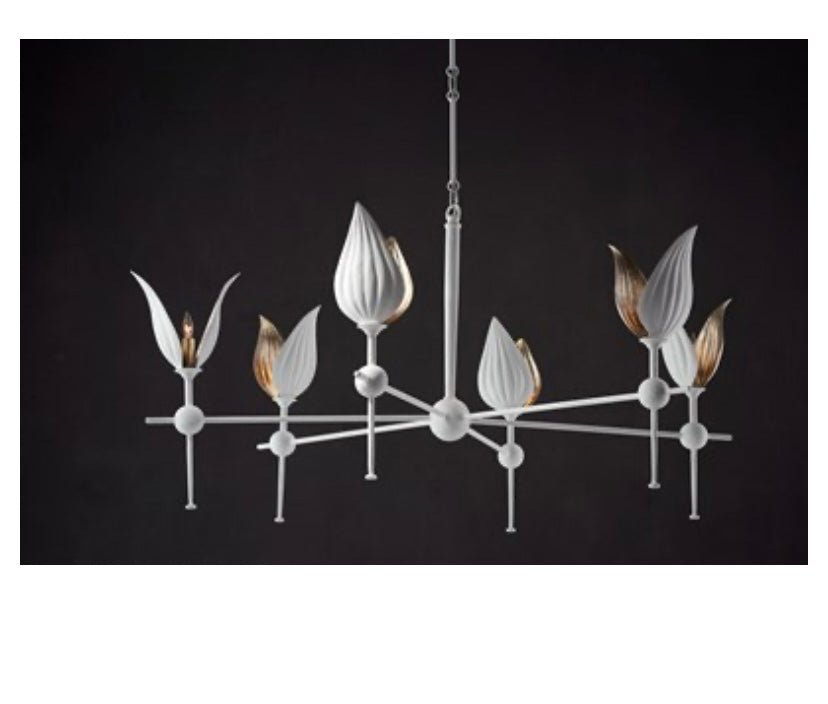 Currey and Company Peace Lily Chandelier