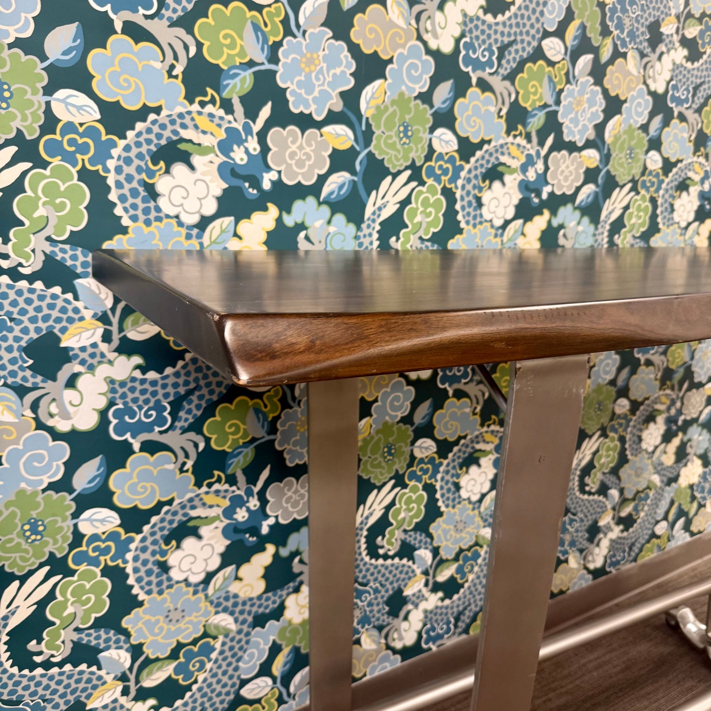 Wood + Steel Bar Table