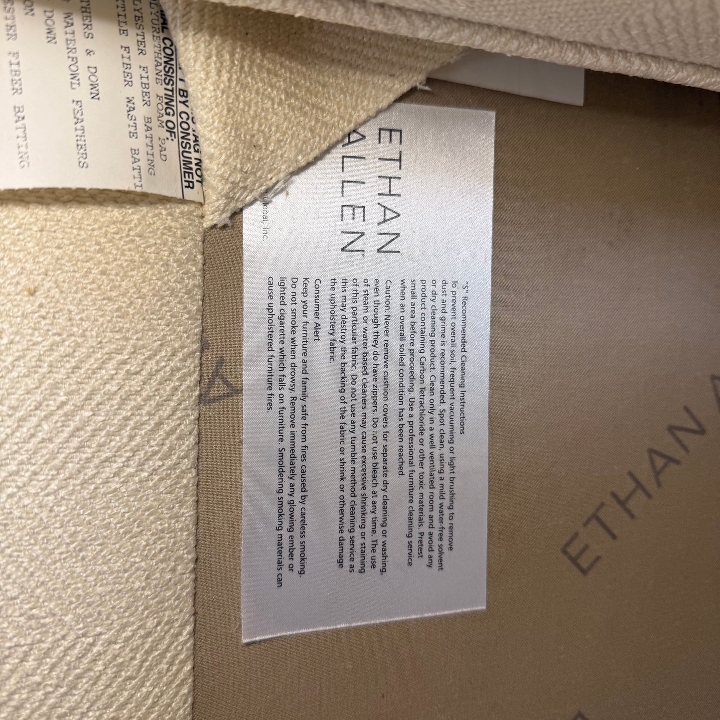 Ethan Allen Sofa with Ottoman