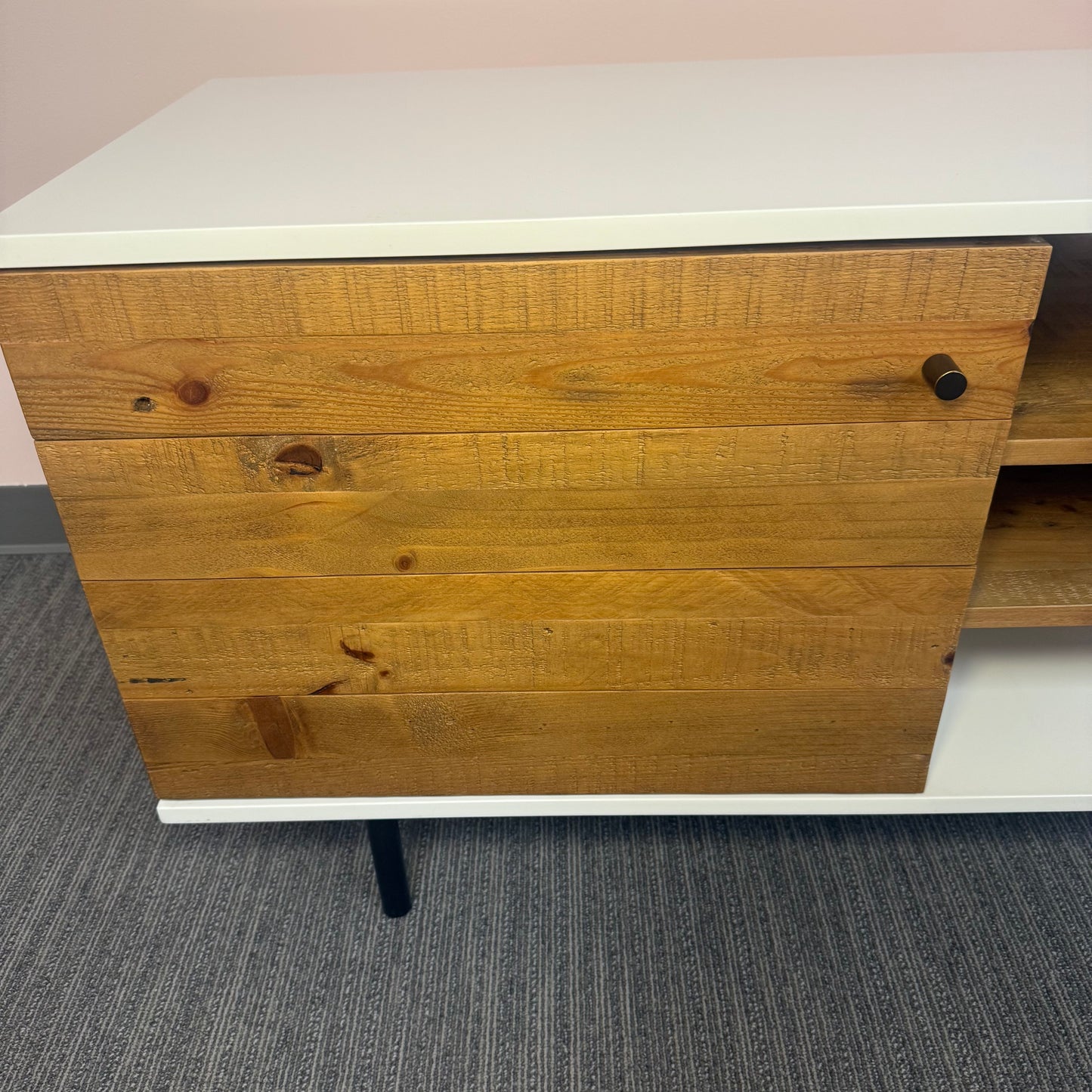 West Elm Wood + Lacquer Media Console