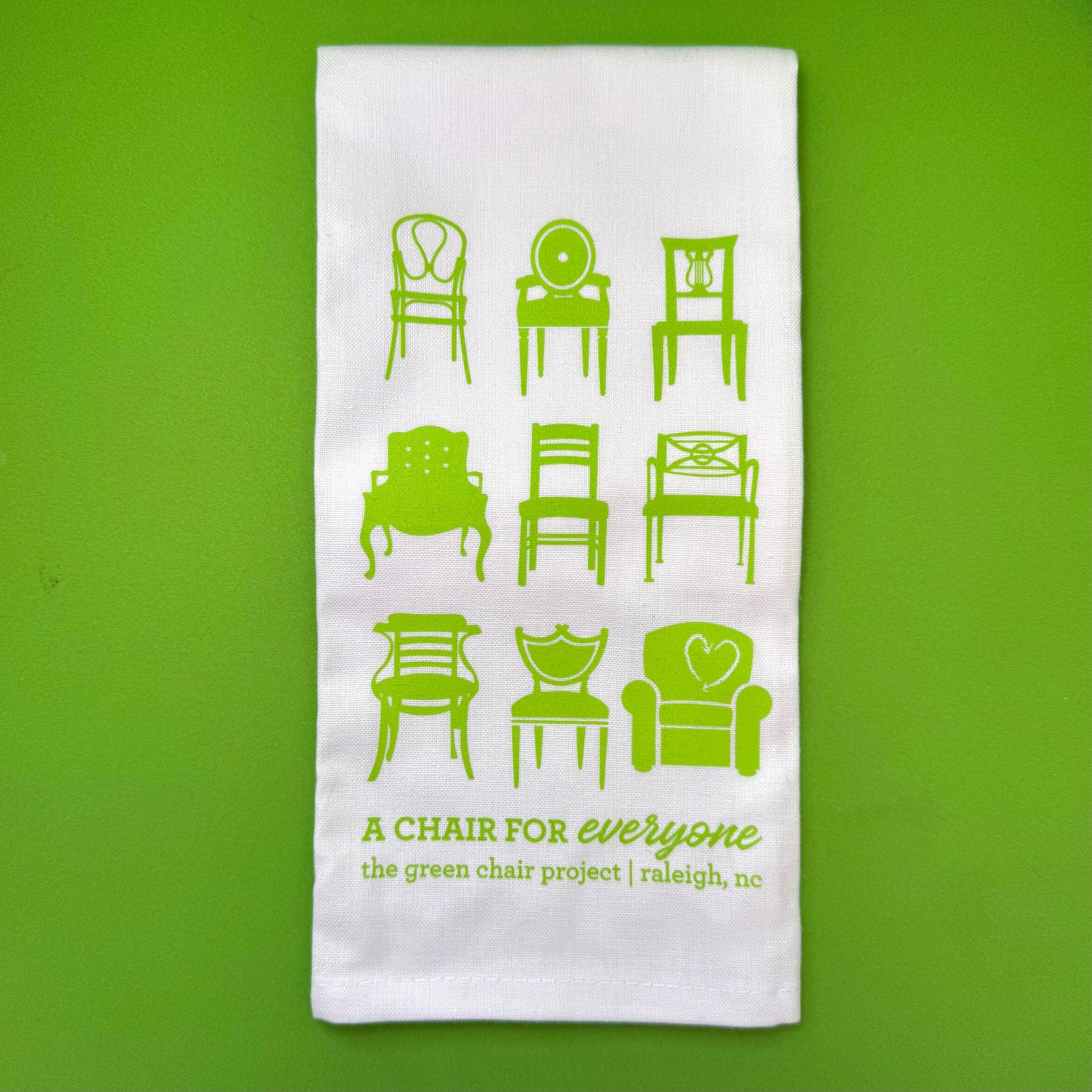 Green Chair Signature Tea Towel