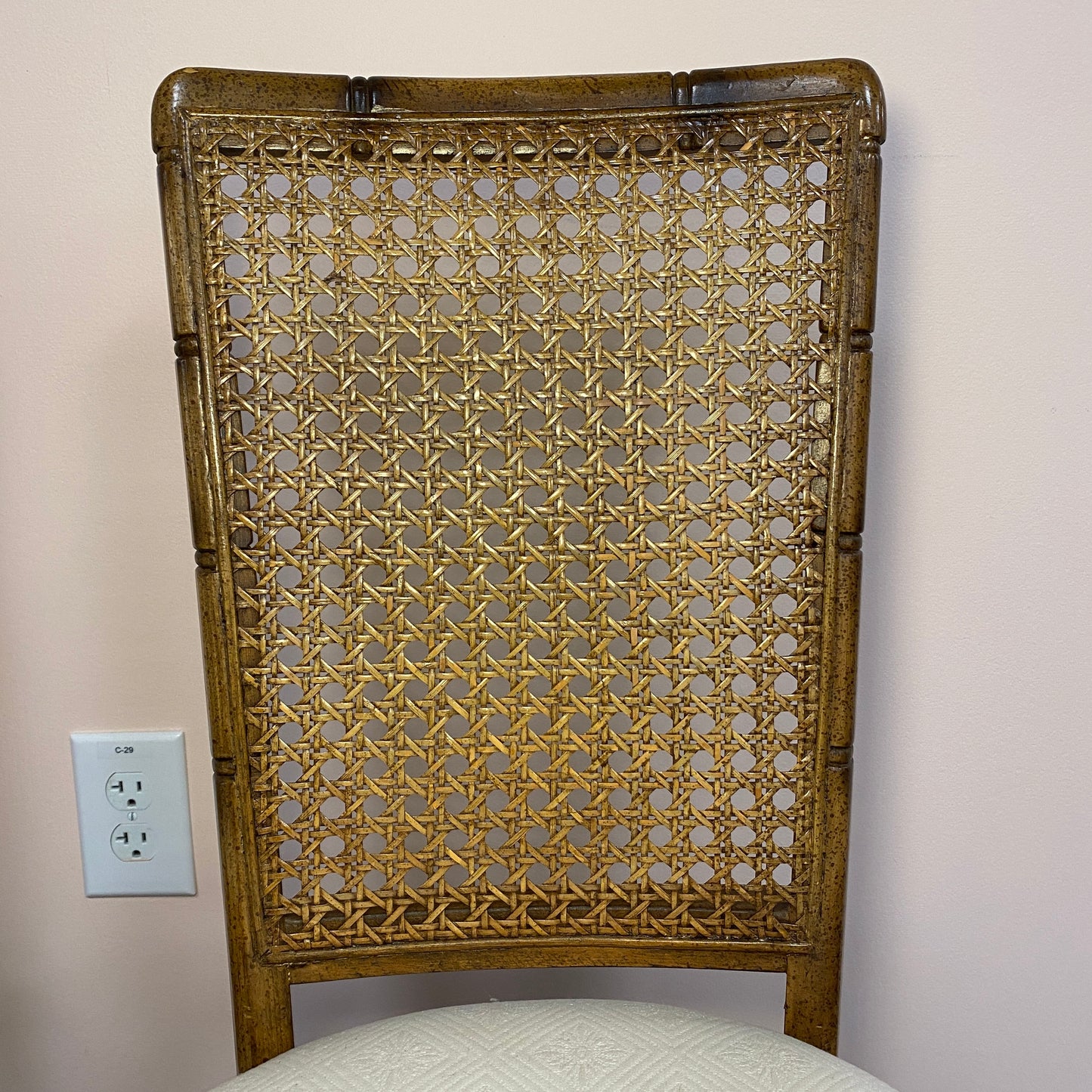 Set of 2 Cane Back Chairs