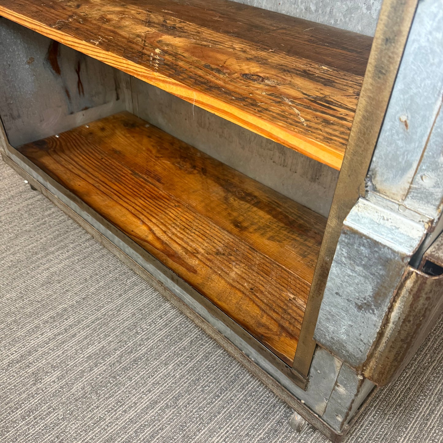 Upcycled Industrial Bar Cart