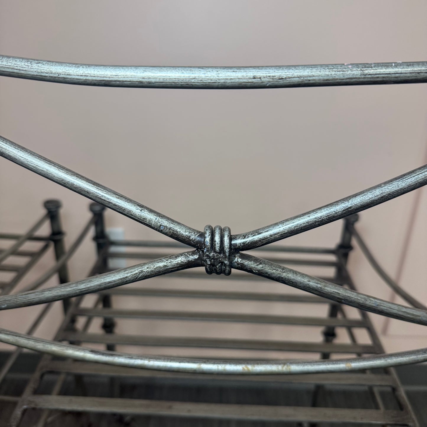 Pair of Metal Counter Stools