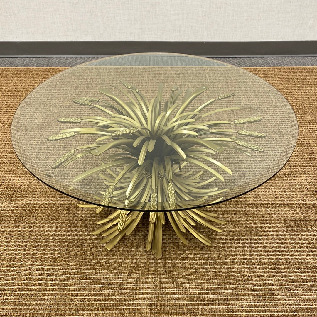 Eichholtz Bonheur Gold Sheaf of Wheat Coffee Table MSRP3855