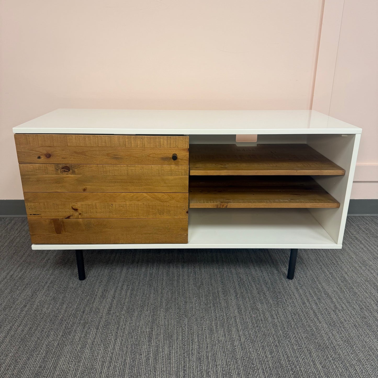 West Elm Wood + Lacquer Media Console