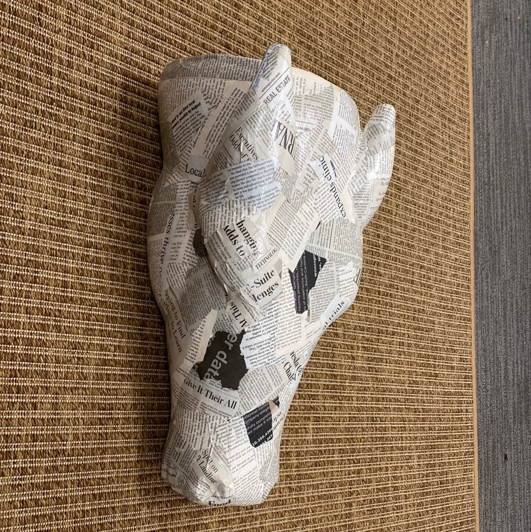 Newsprint Horsehead Planter