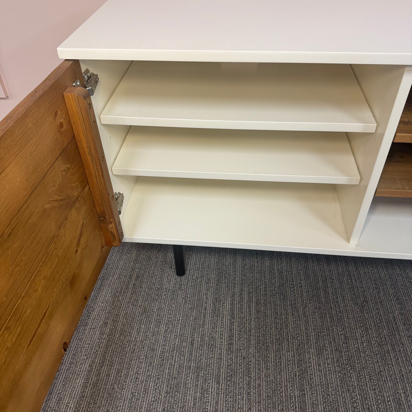 West Elm Wood + Lacquer Media Console