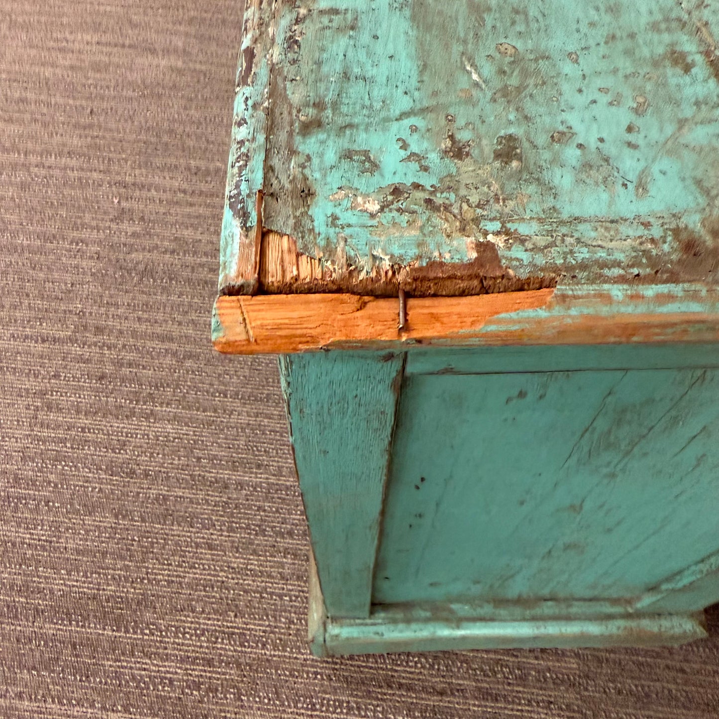 Vintage Distressed Wood Cabinet