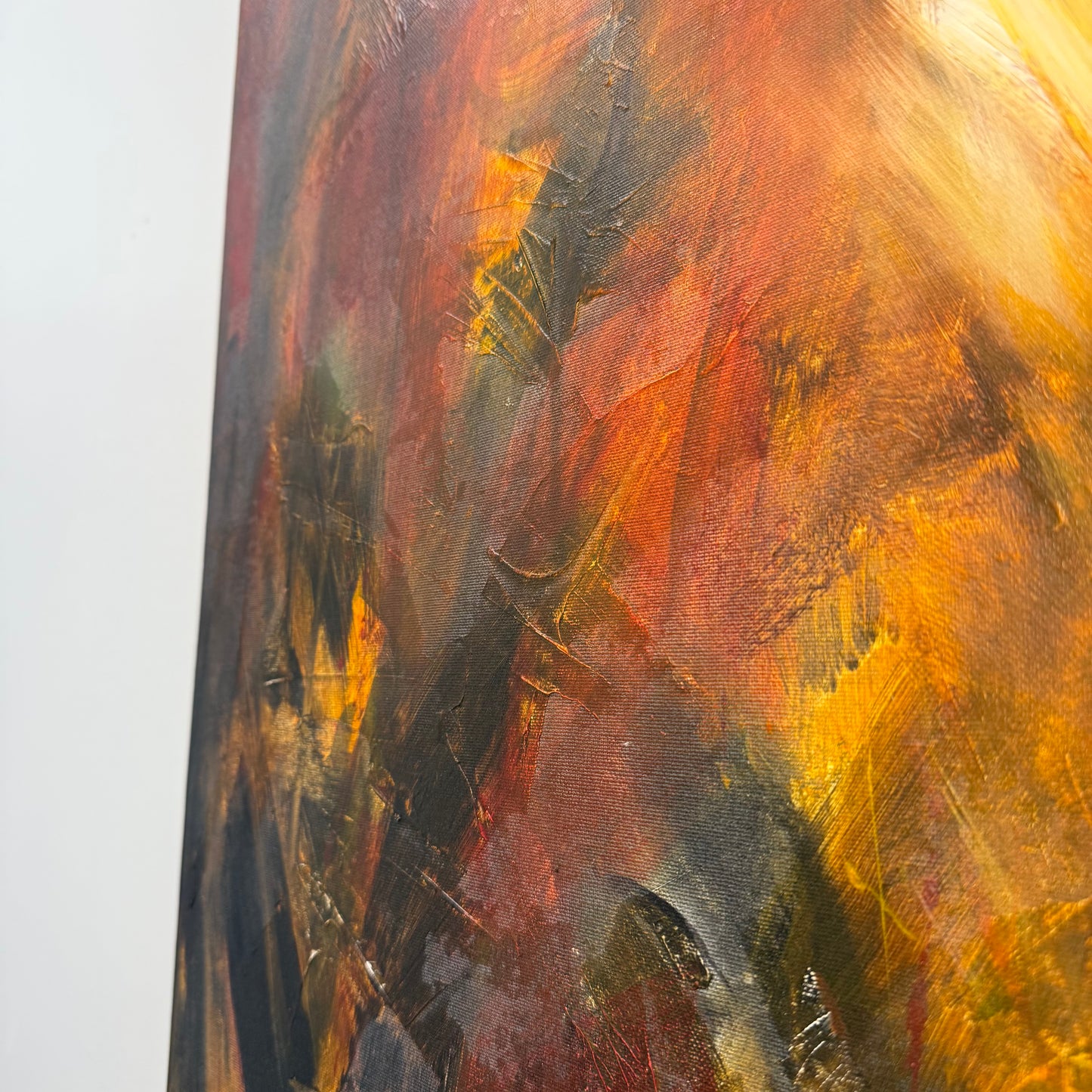Original Abstract Mixed Media by Alan Lin