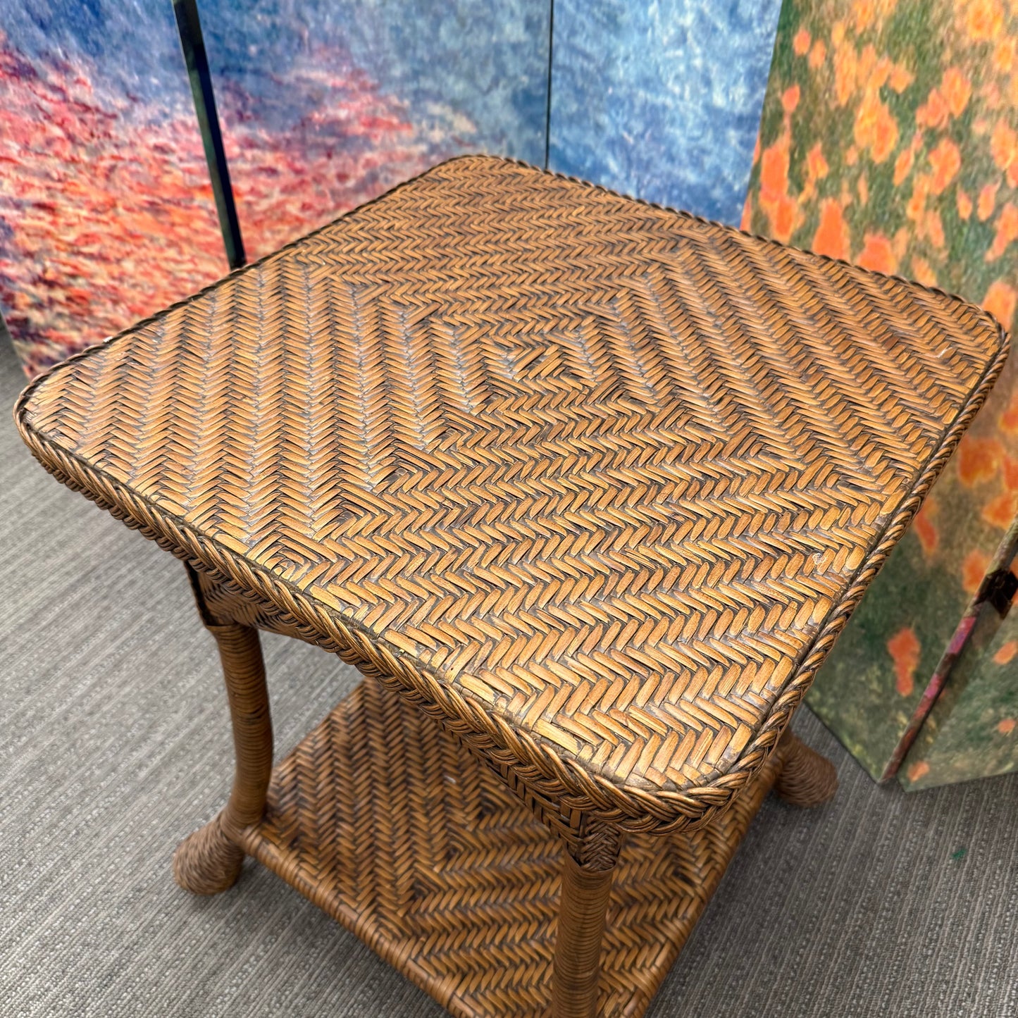 Rattan Patio Side Table
