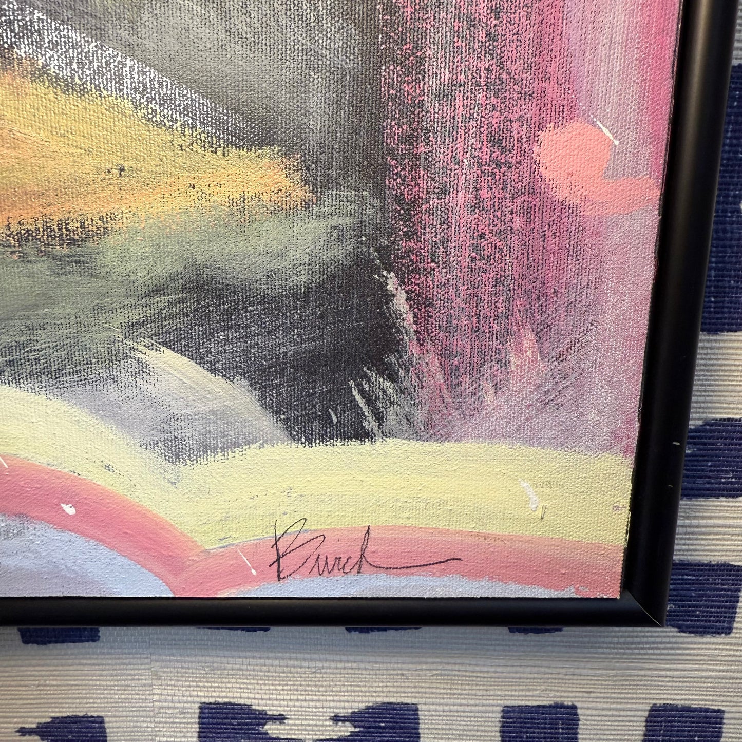 Framed Original Abstract Art by Burch