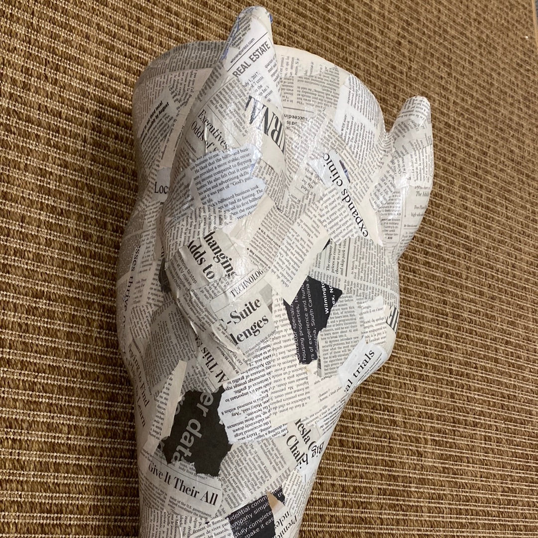 Newsprint Horsehead Planter