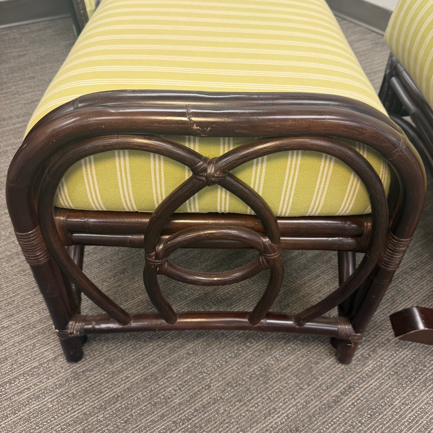 Braxton Culler Edgewater Rattan Rocker & Ottoman Set