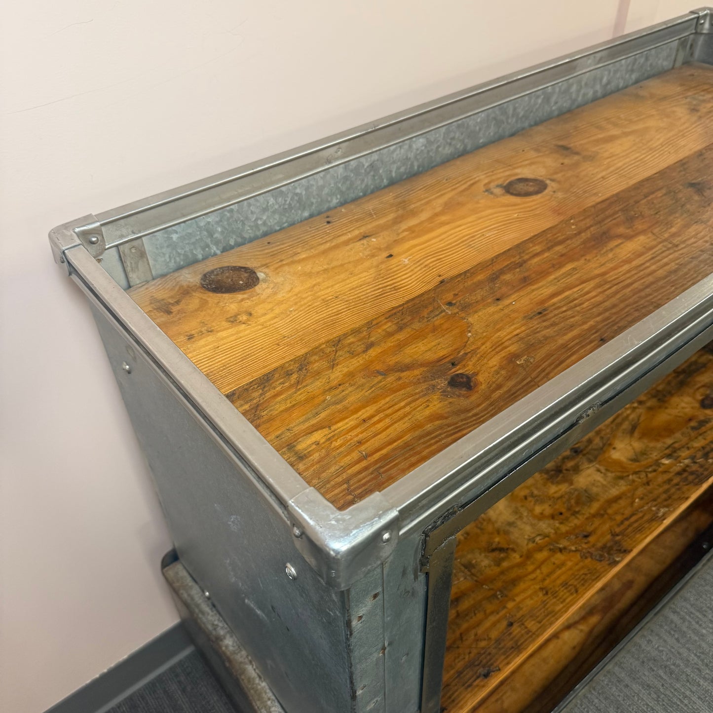 Upcycled Industrial Bar Cart
