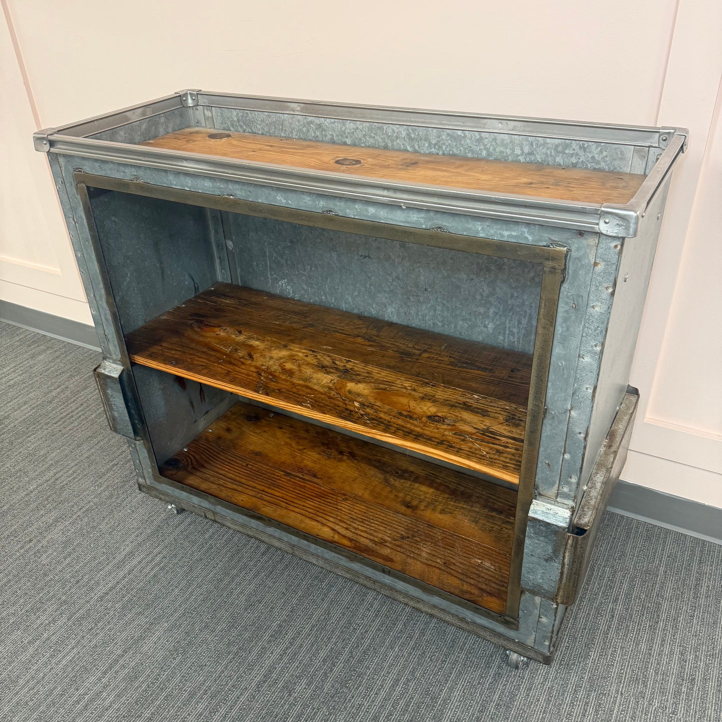 Upcycled Industrial Bar Cart