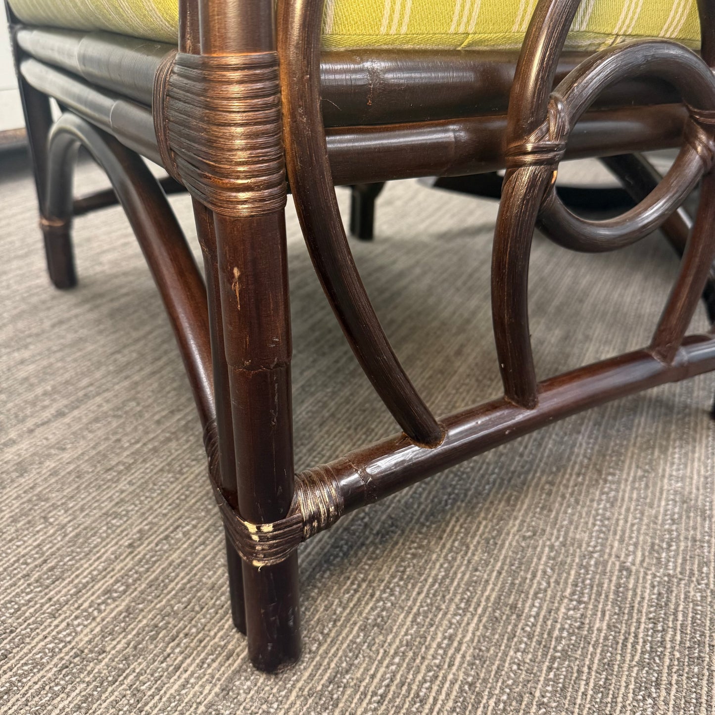 Braxton Culler Edgewater Rattan Rocker & Ottoman Set
