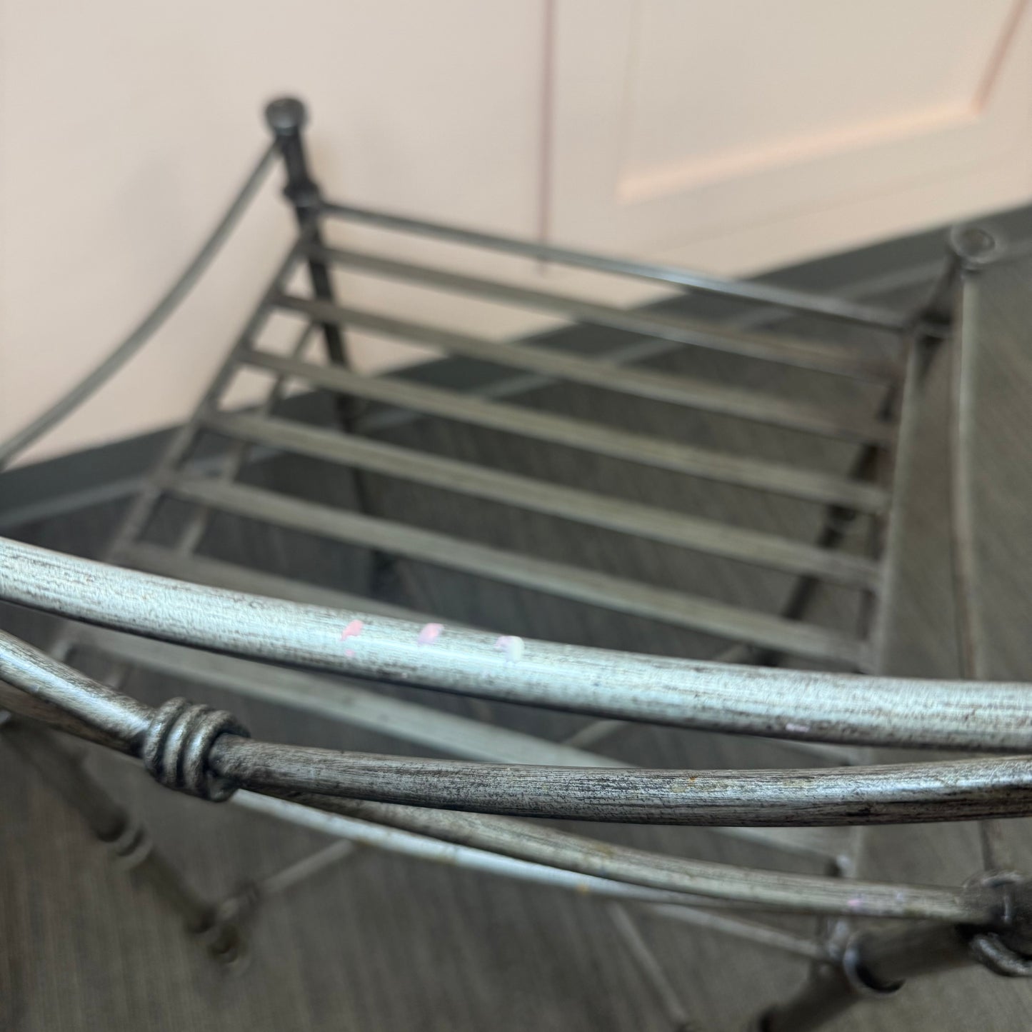 Pair of Metal Counter Stools