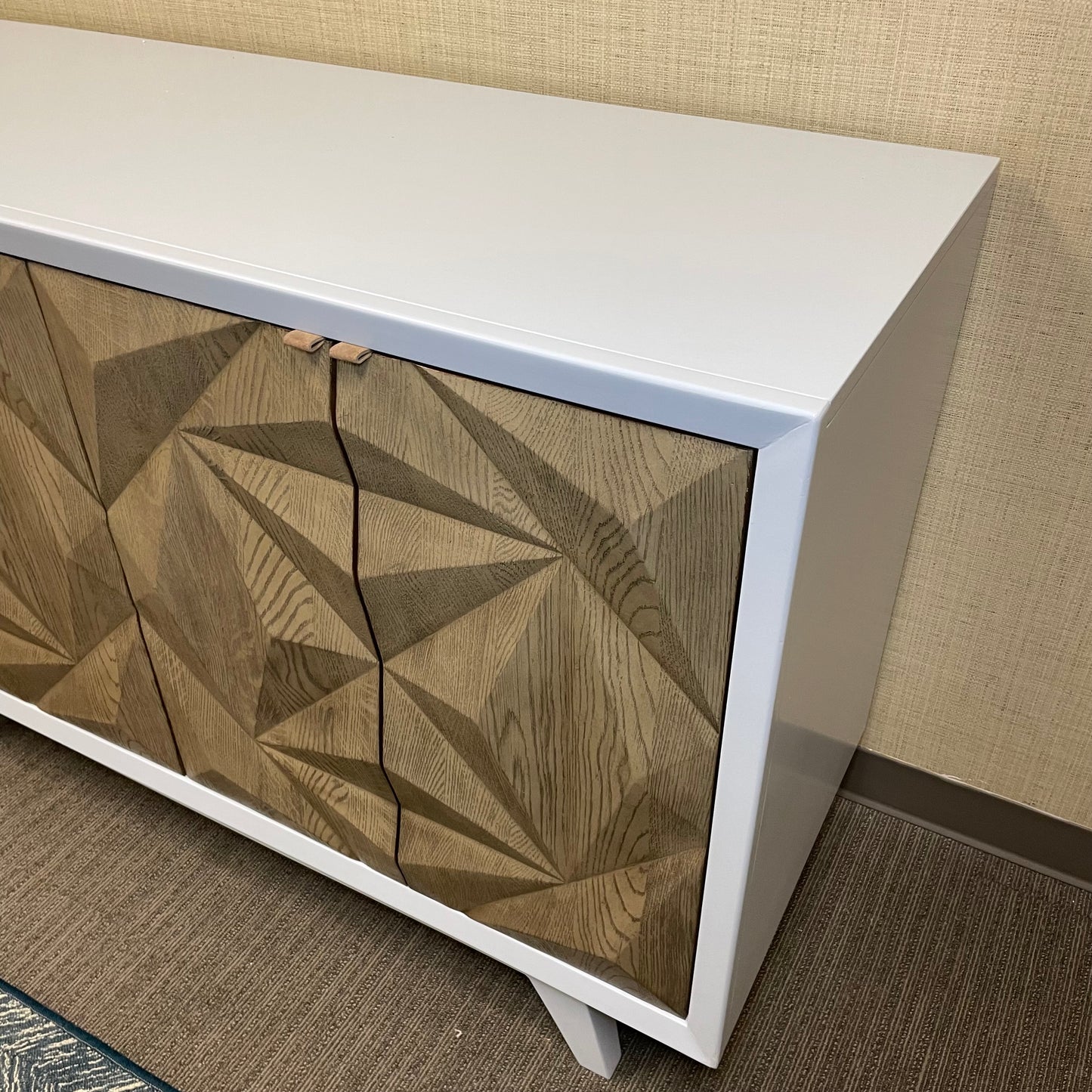 Wood/Enamel Lacquered Credenza