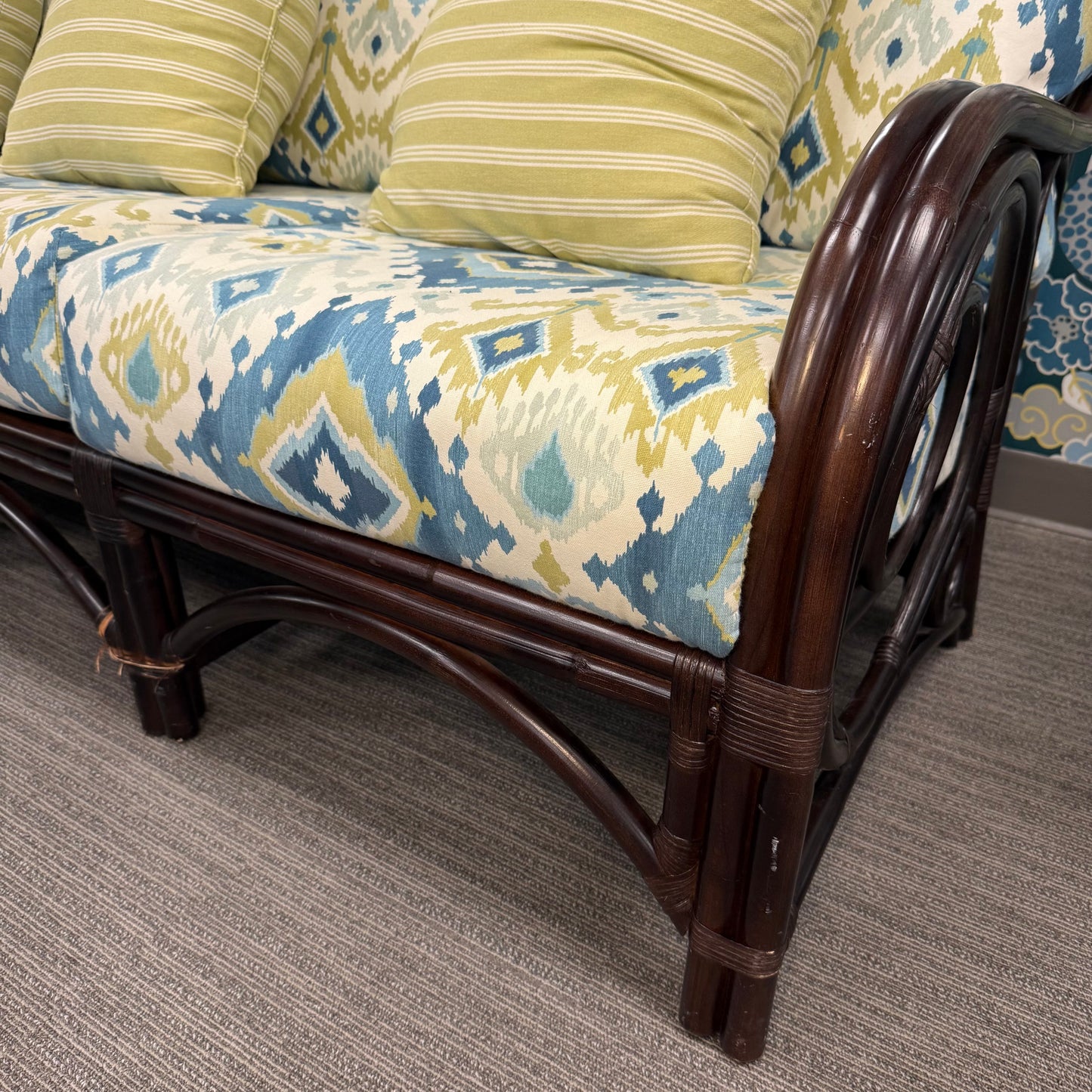 Braxton Culler Edgewater Rattan Sofa