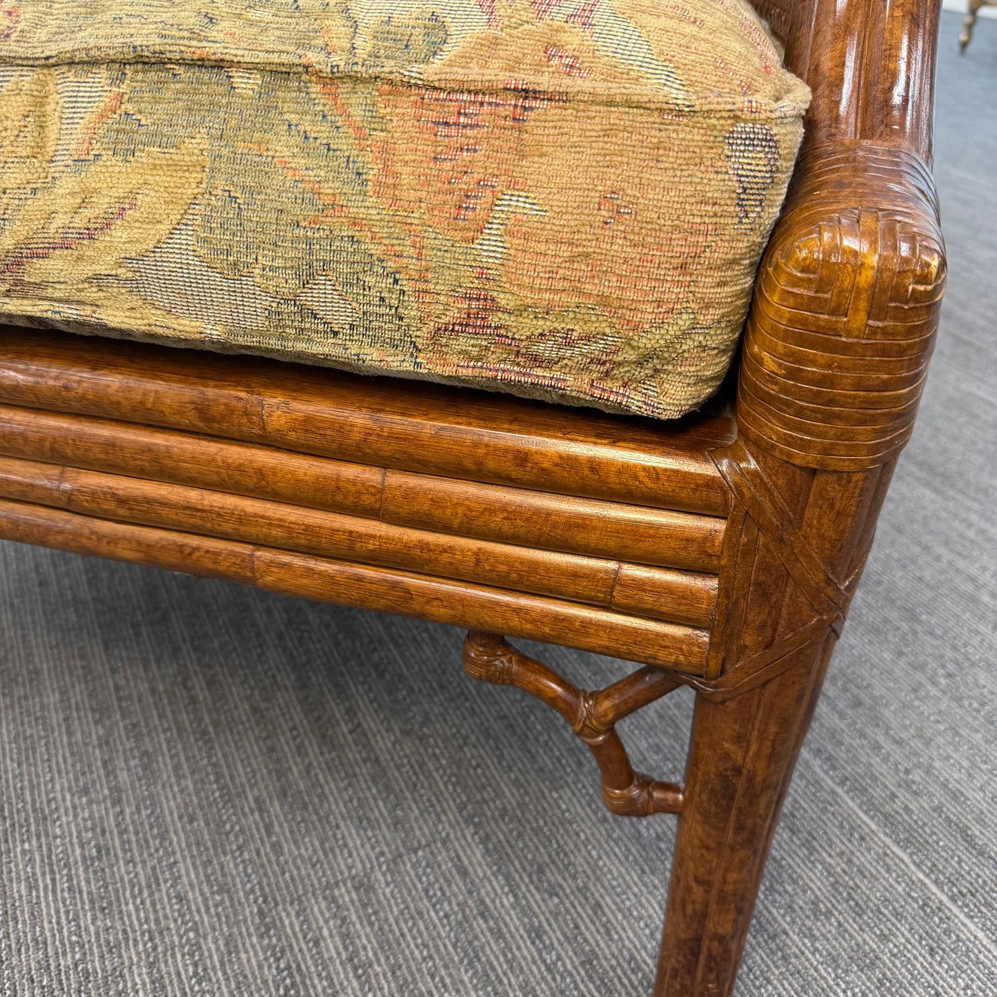 Vintage Venture Excursion Double Cane Wingback Chair
