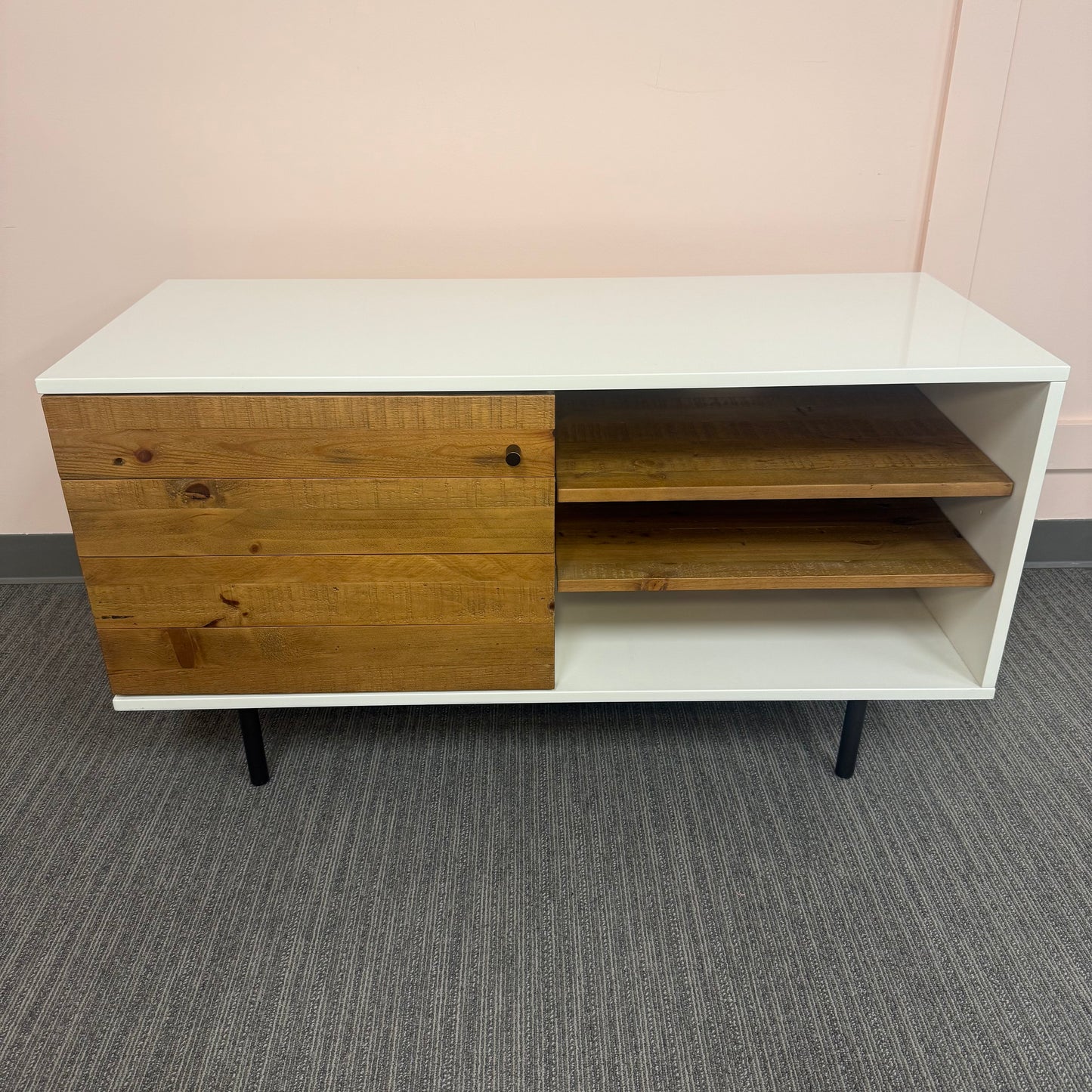 West Elm Wood + Lacquer Media Console