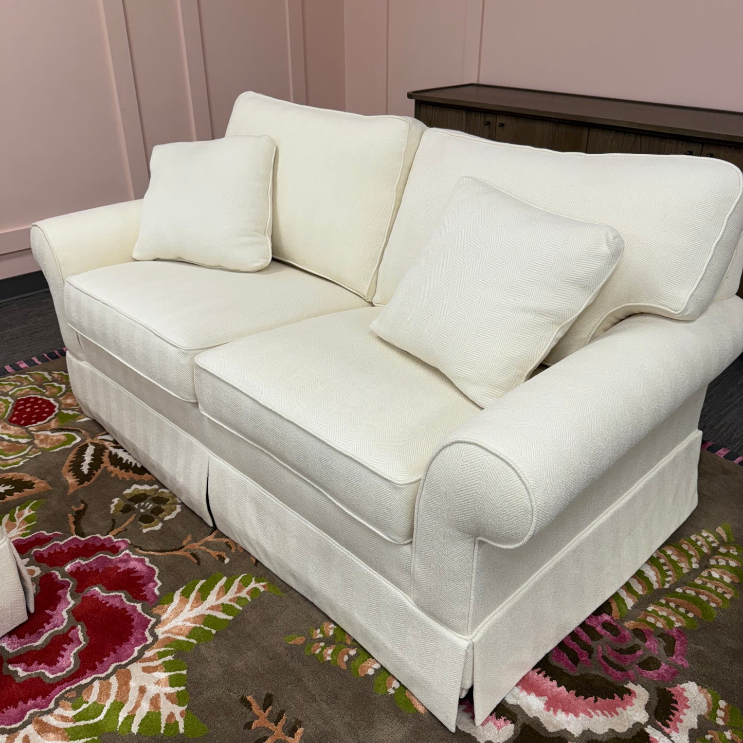 Ethan Allen Sofa with Ottoman