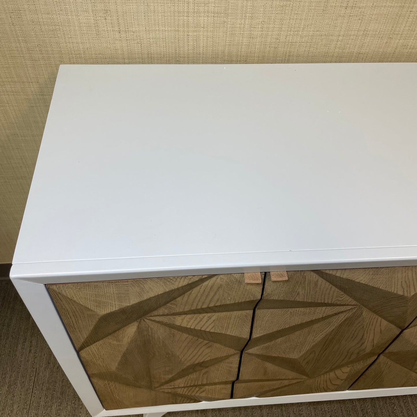 Wood/Enamel Lacquered Credenza