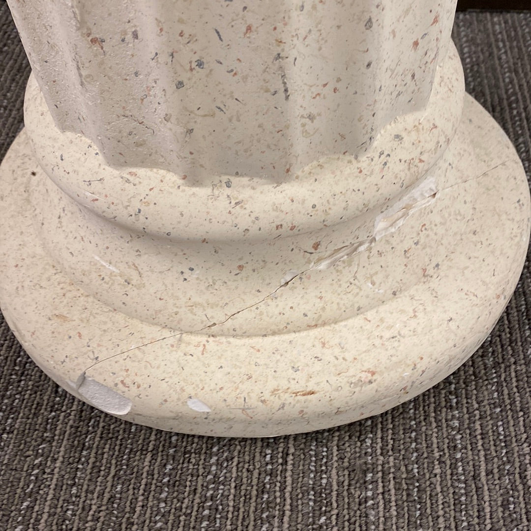 Vintage Plaster Display Column