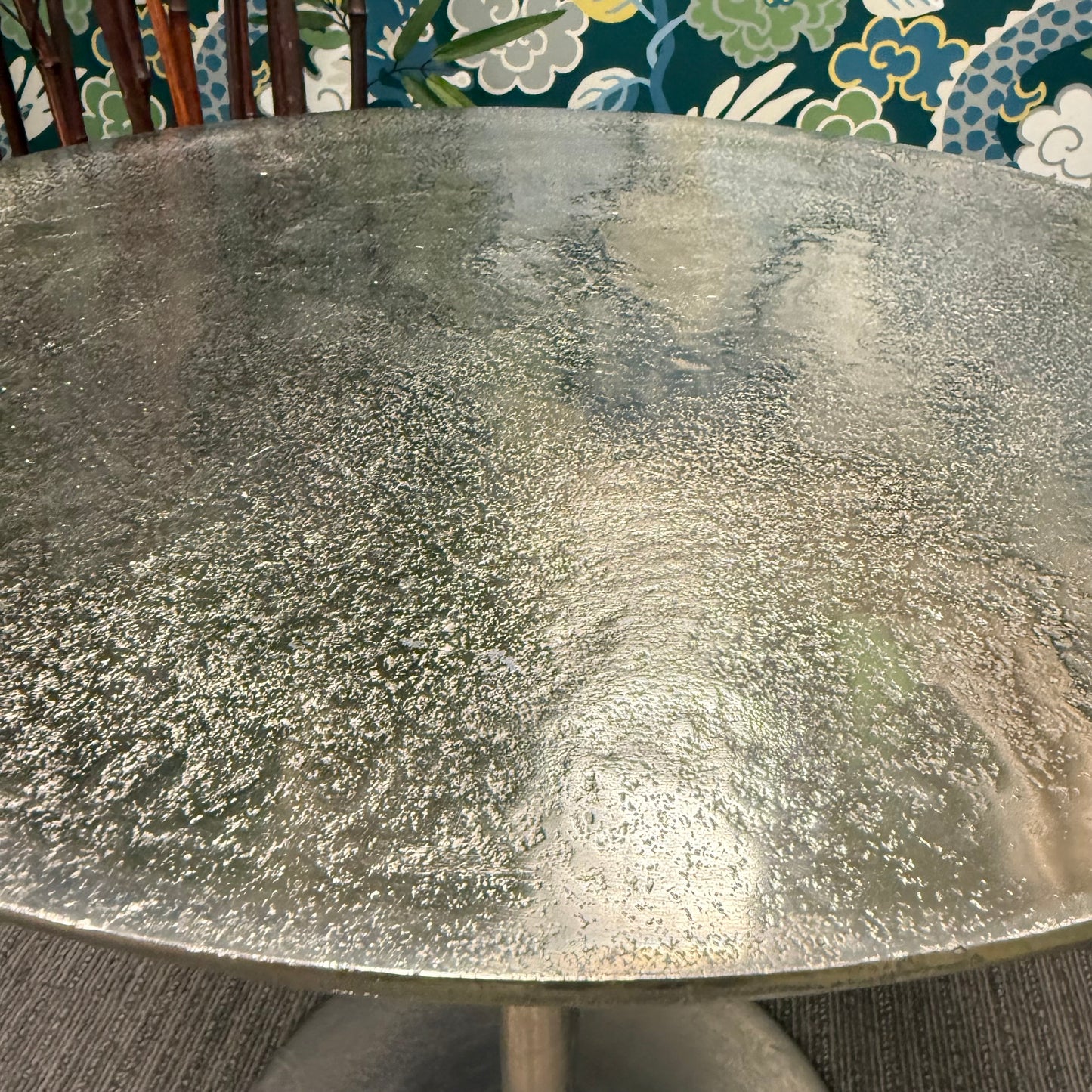 Silver Tulip Side Table