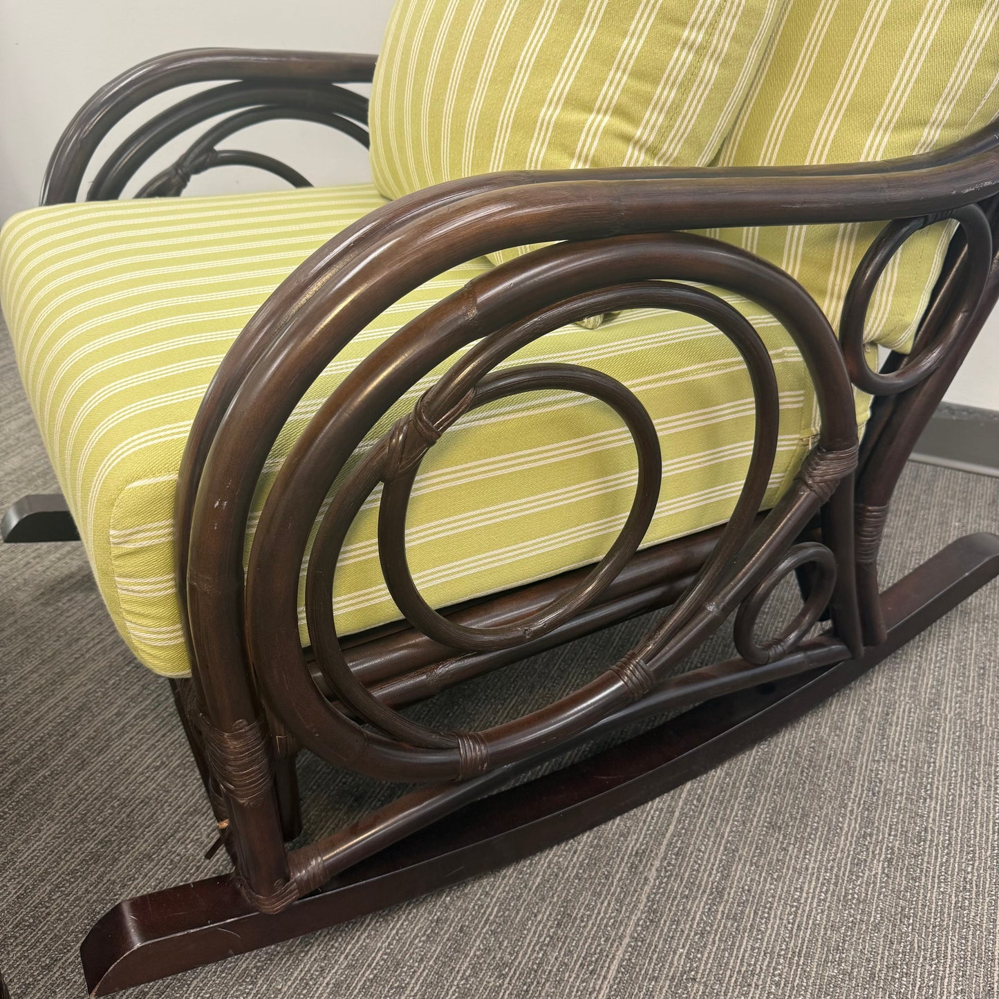 Braxton Culler Edgewater Rattan Rocker & Ottoman Set