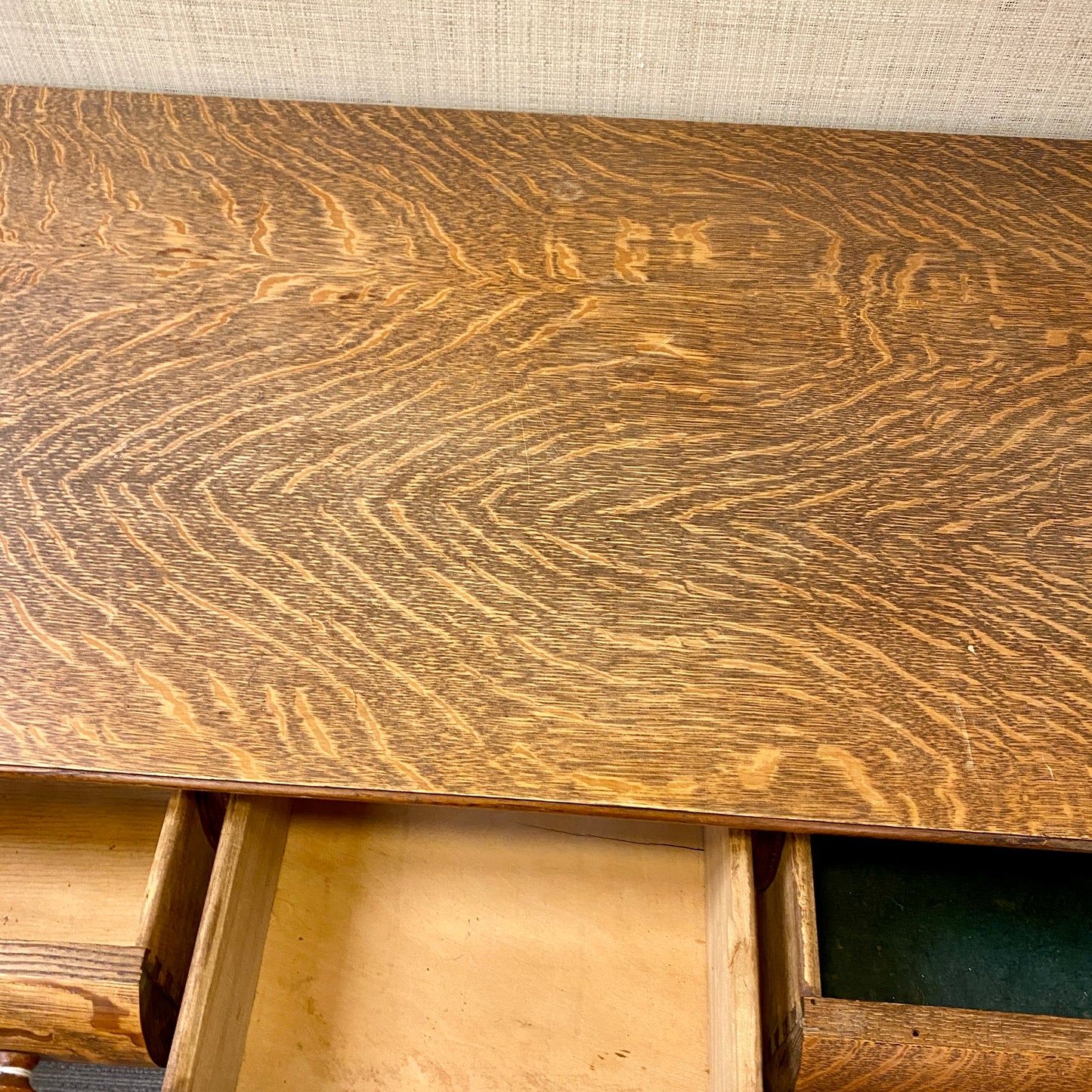 Vintage Tiger Oak Sideboard