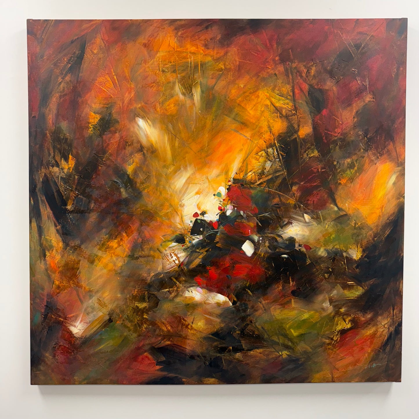 Original Abstract Mixed Media by Alan Lin