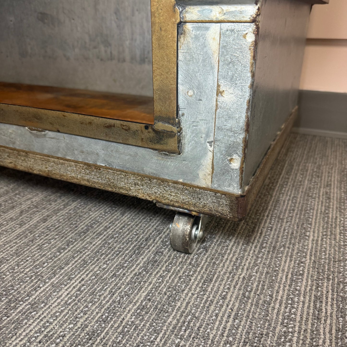 Upcycled Industrial Bar Cart