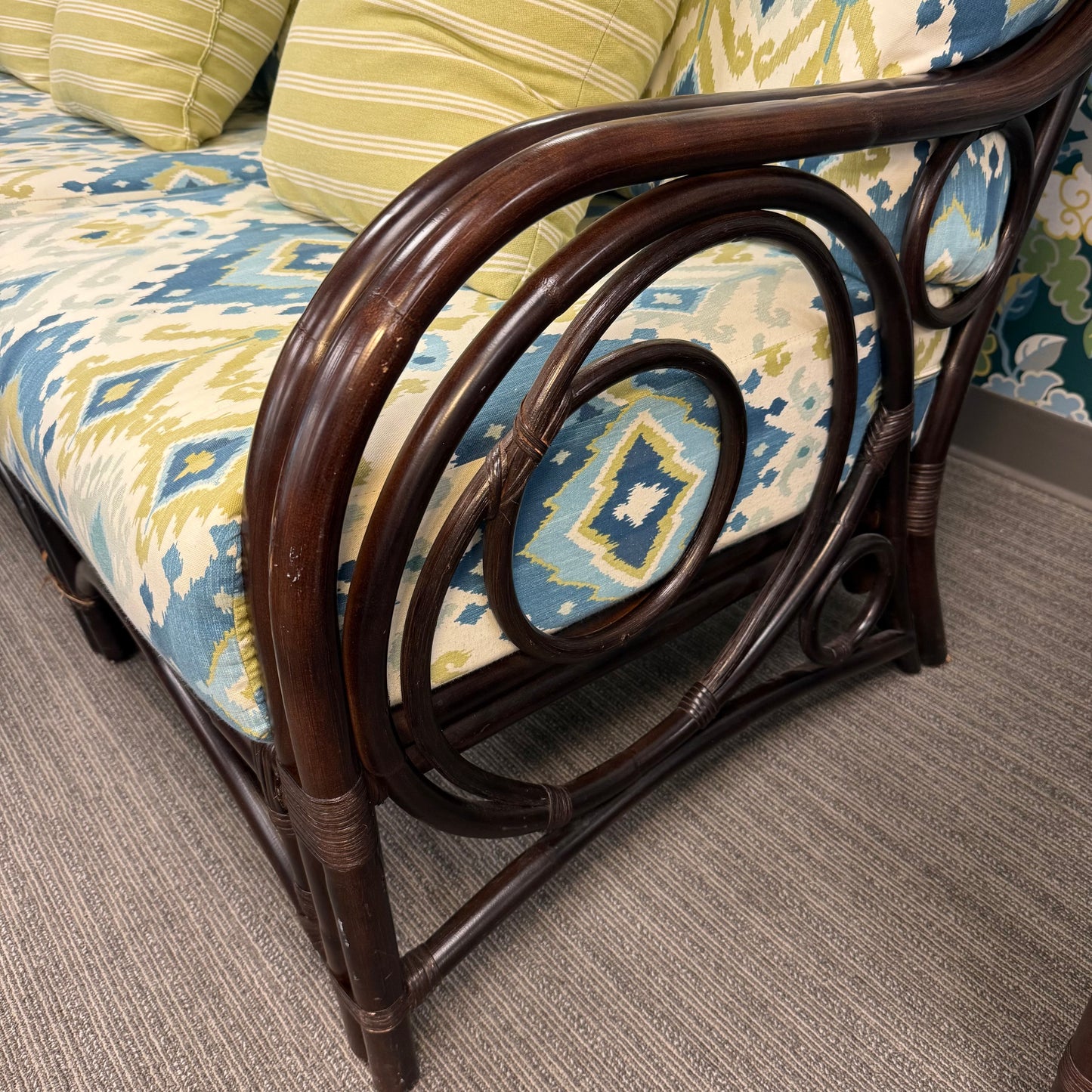 Braxton Culler Edgewater Rattan Sofa