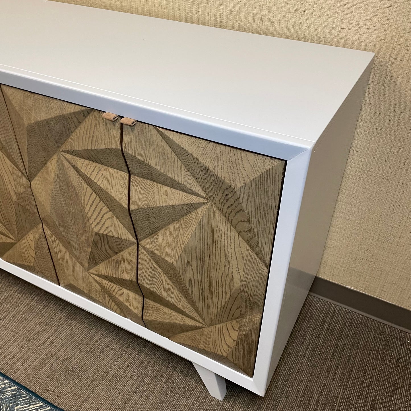 Wood/Enamel Lacquered Credenza