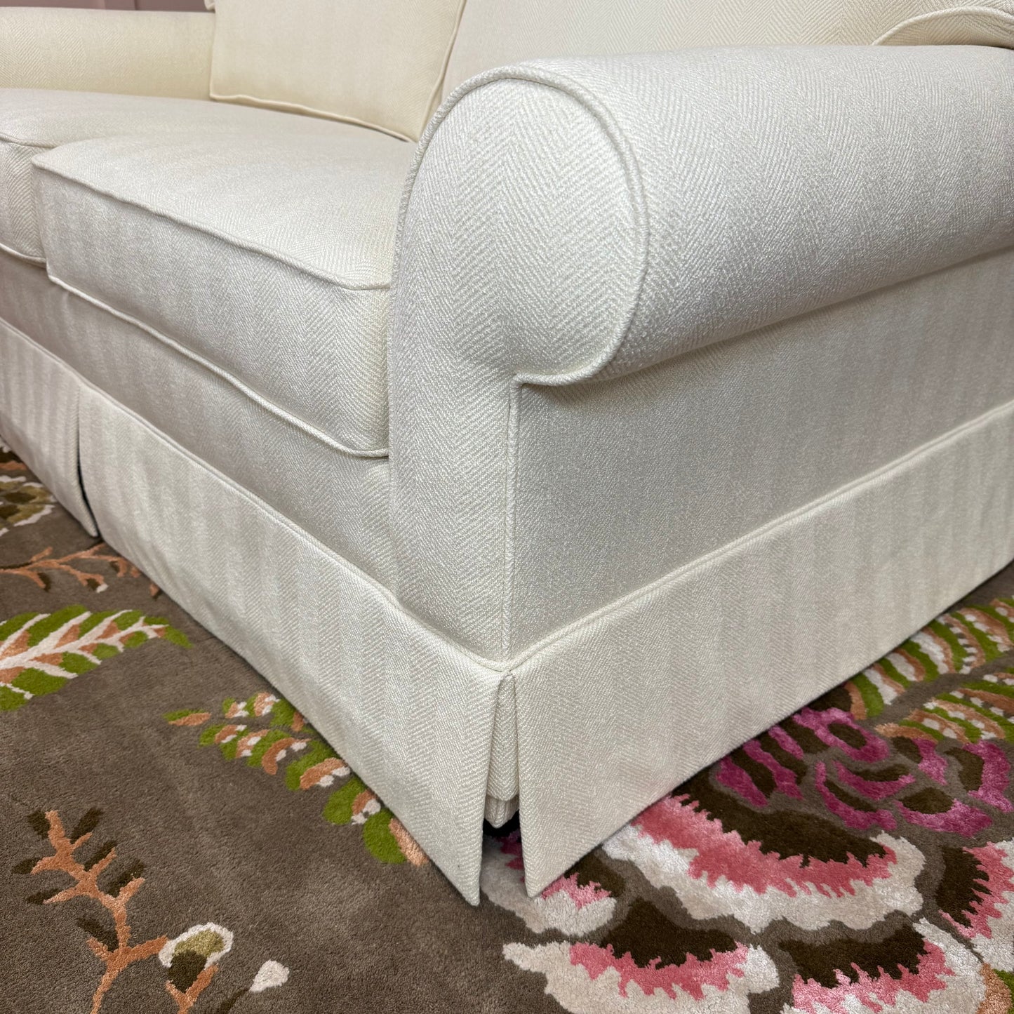 Ethan Allen Sofa with Ottoman