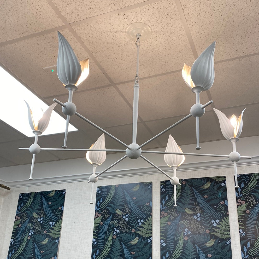 Currey and Company Peace Lily Chandelier