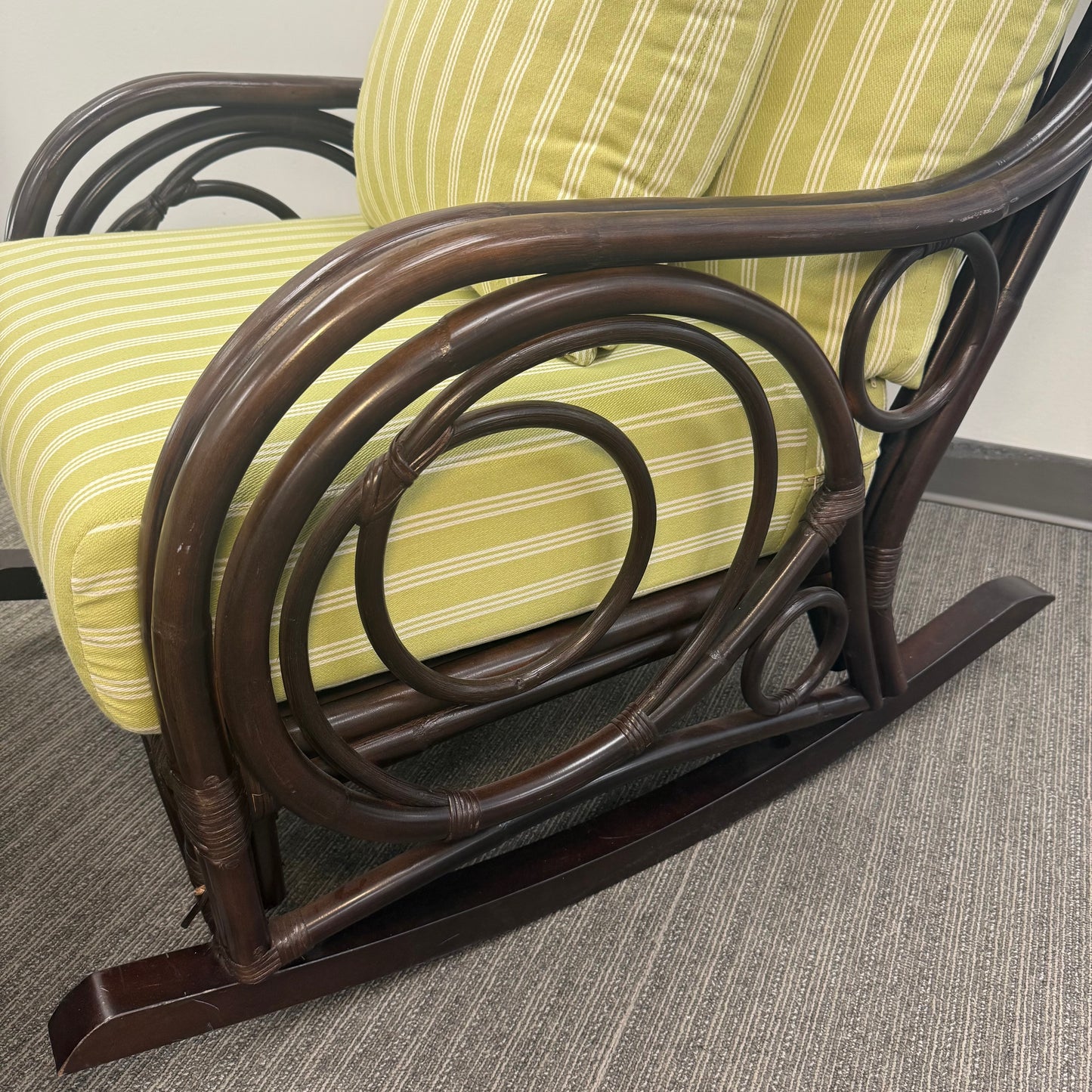 Braxton Culler Edgewater Rattan Rocker & Ottoman Set