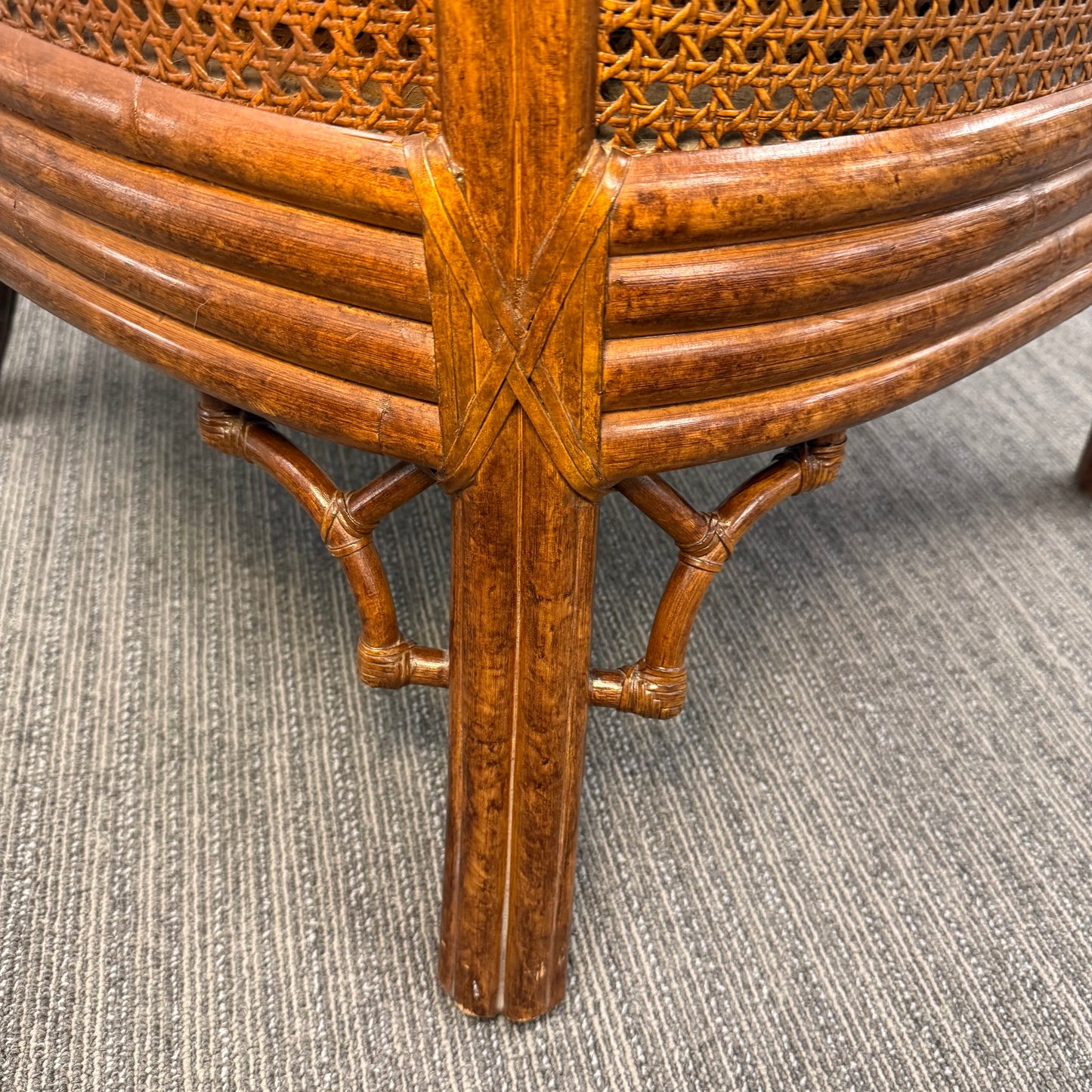 Vintage Venture Excursion Double Cane Wingback Chair