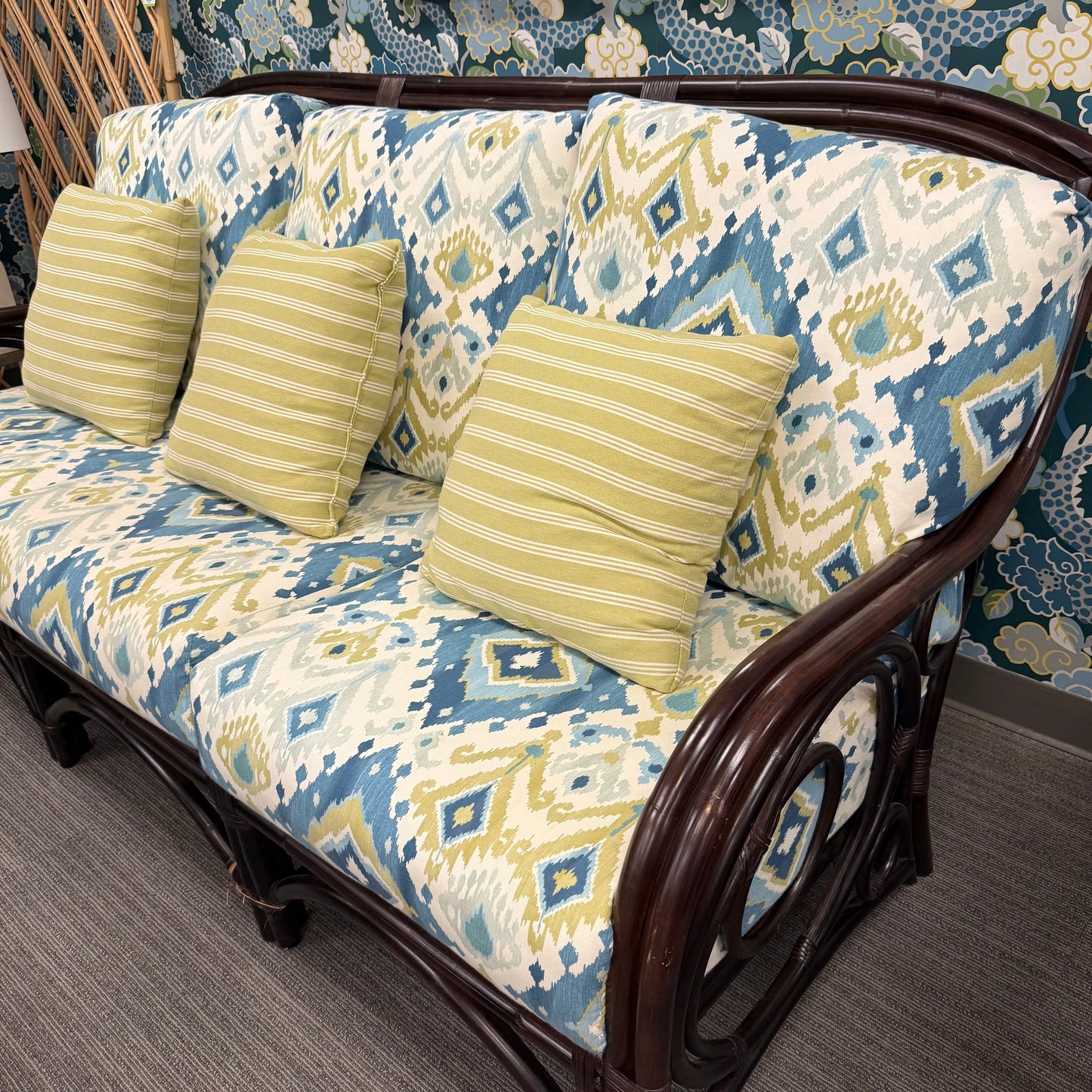 Braxton Culler Edgewater Rattan Sofa